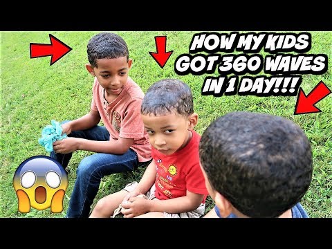 HAIRCUT: HOW I GOT MY KIDS 360 WAVES IN 1 DAY (CRAZY PROGRESS) NO CLICK BAIT! Video