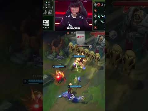 Faker can't hold his Laugh after his Bronze Play..
