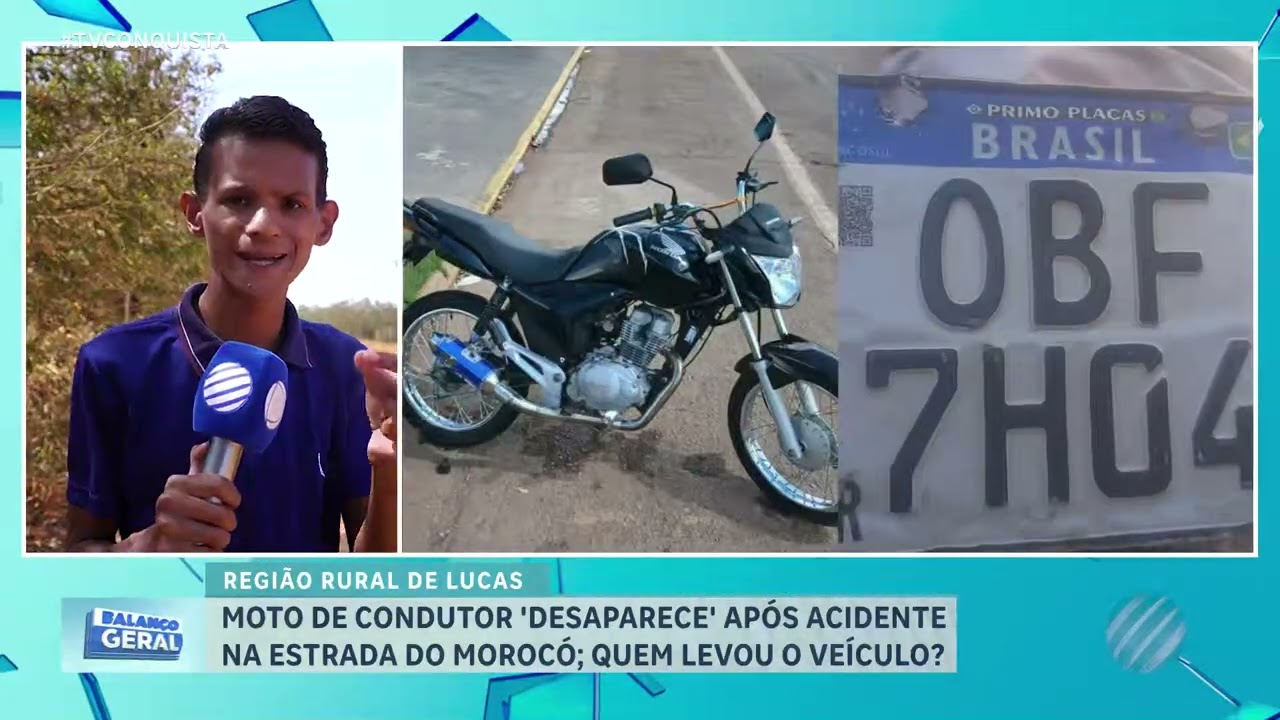 Moto desaparece após acidente na Estrada do Morocó, em Lucas do Rio Verde