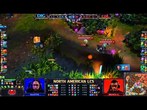Team Dignitas vs compLexity Gaming LCS 2013 Season 3 NA W6D2 FULL GAME