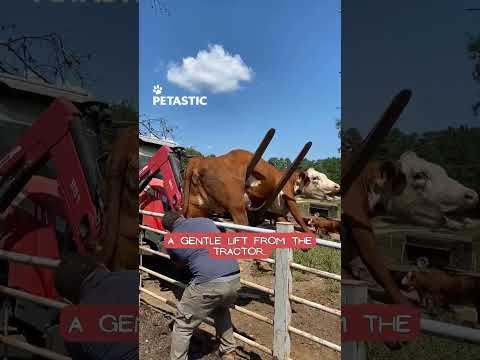 Cow Rescue Ends With an Incredible Happy Ending