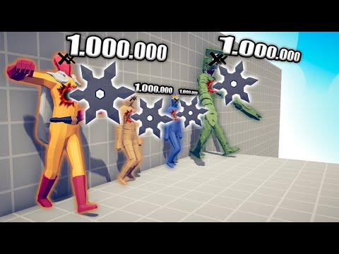 1.000.000 DAMAGE SAMURAI vs UNITS - TABS | Totally Accurate Battle Simulator 2024