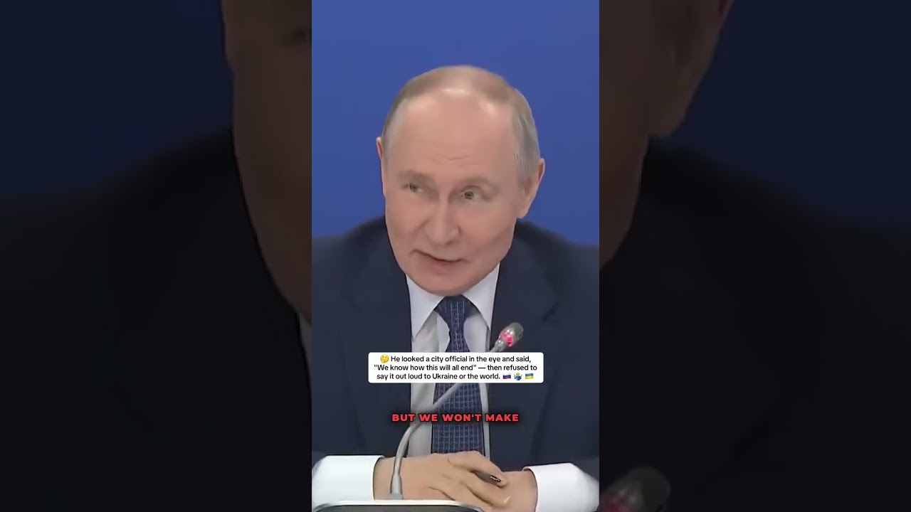 🇷🇺 Putin Admits Ukraine Already Know How This War Ends 🇺🇦 #shorts