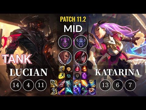 TLN Tank Lucian vs Katarina Mid - KR Patch 11.2