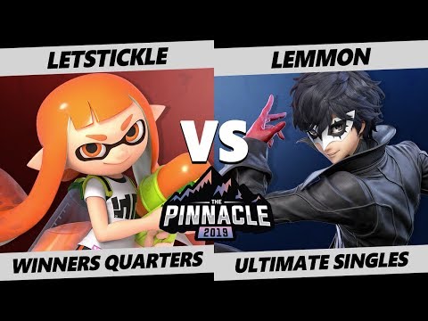 Pinnacle 2019 SSBU - LetsTickle (Inkling) Vs. Lemmon (Joker) Smash Ultimate Tournament W. Quarters
