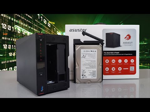 Asustor AS5402T, 2 Bay NAS with 4 x 1TB SSD (WDS100T5B0E), Intel Quad-Core 2.0GHz CPU, 4X M.2 NVMe SSD Slots, 2x2.5GbE Ports, 4GB DDR4 RAM, for Gaming and Live Stream, Network Attached Storage video review thumbnail