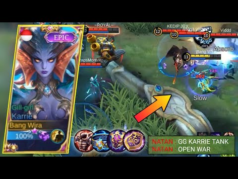 NATAN JUST REALIZED IT'S A KARRIE TANK  - KARRIE BEST BUILD 2021 - KARRIE GAMEPLAY 2021