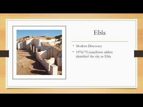 Week 3 - Ancient Ebla Lecture - Dr. Neil Soggie