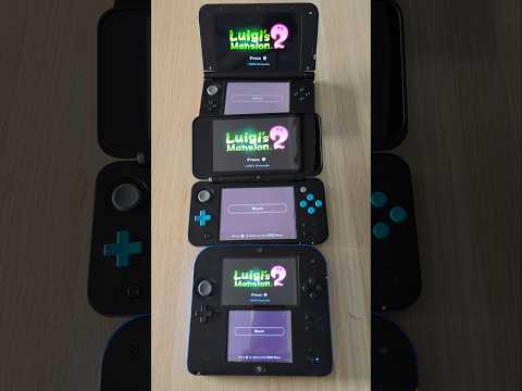 Luigi's Mansion 2- Nintendo 3DS XL vs New 2DS XL vs 2DS Speed Comparison