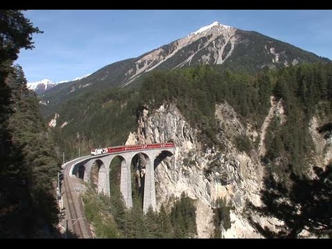 PE135 RhB Rhätische Bahn Cab Ride