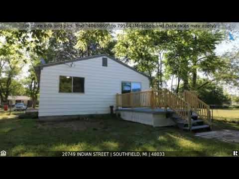 Priced at $109,900 - 20749 INDIAN Street, Southfield, MI 48033