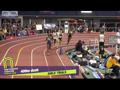 Girls 400m Heat 1 - New Balance Indoor Nationals 2012