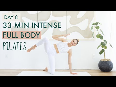 30 MIN intensives Ganzkörper-Pilates-Workout | Herausforderung Tag 8