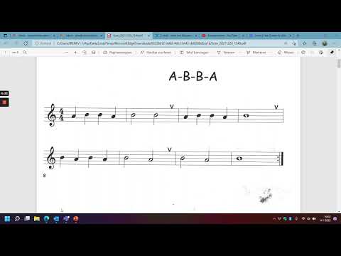 A-B-B-A liedje (blokfluit spelen)