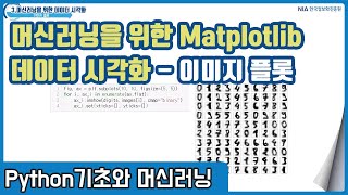 파이썬 머신러닝 강의 03-6 - 파이썬 Matplotlib의 이미지 플롯 만들기