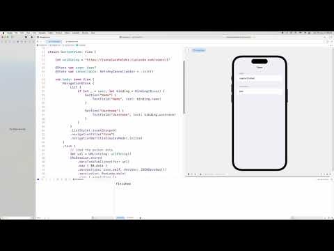 #110 SwiftUI - Creating A Form with REST API Codable Data