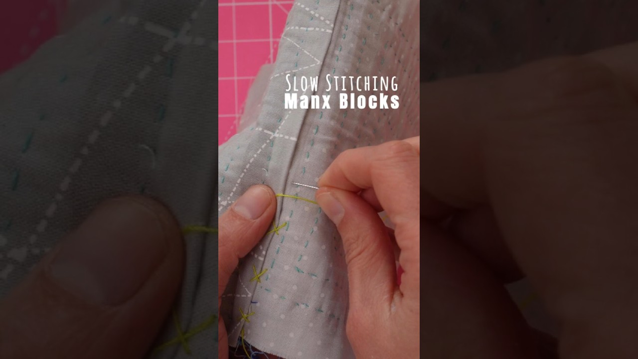 Slow Stitching Manx Blocks