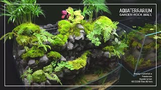 Making a waterfall Paludarium For Guppy Fish l stepbystep l No filter l No co2 l Aquaterrarium