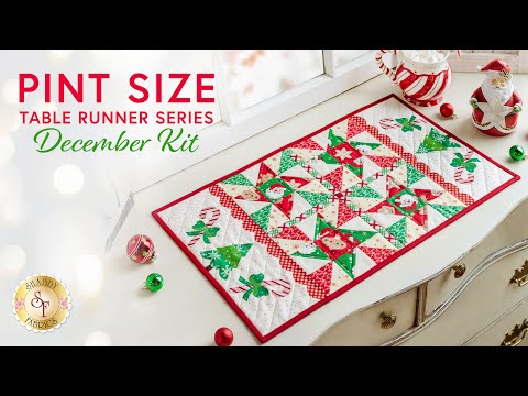 Pint Size Table Runner - December | a Shabby Fabrics Tutorial