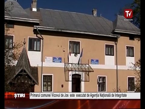 Primarul comunei Vicovul de Jos  este  executat de Agentia Nationala de Integritate
