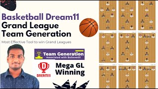 Basketball Dream11  Team generator for GL