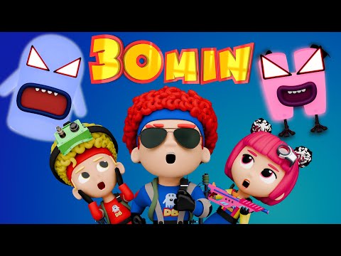 Super Catchers! (Chicky, Cha-Cha, Lya-Lya & Boom-Boom) | Mega Compilation | D Billions Kids Songs