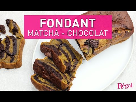 Recette Gâteau marbré chocolat-thé matcha