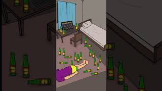 The Life of an engineering student !👷💀🍷 #animation #funny #memes #engineering