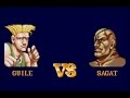 Street Fighter II SNES Guile Vs Sagat Hardest Setting