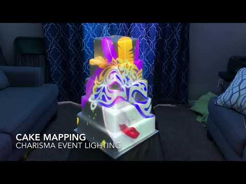 Cake Mapping by Charisma Event Lighting