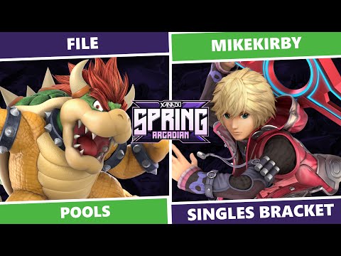 Spring Arcadian 2023: Pools - File (Bowser) Vs Mikekirby (Shulk) SSBU Singles
