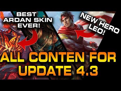 NEW VAINGLORY HERO LEO⭐ (Abilities + Thoughts) and ALL NEW 4.3 SKINS | Netherknight Ardan 🔥🤯