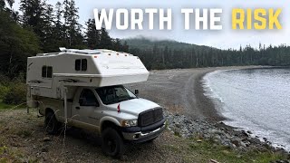 Truck Camping in a Hidden Cove - Remote Island Backcountry Exploration