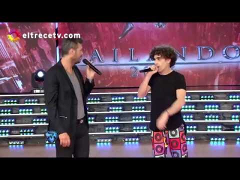 Pitito, Favio Posca's great character, arrived on the Showmatch dance floor.