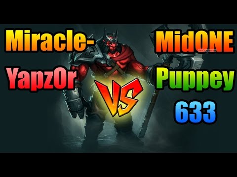 Miracle- [Axe] ft YapzOr [Zeus] vs MidOne [Veno] ft Puppey [Warlock] ft 633 [Mor] - 7K Rule Dota 2