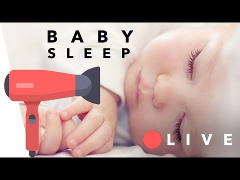 5h - Baby Föngeräusch Einschlafhilfe - vollautomatisch | föhn baby - sleep aid