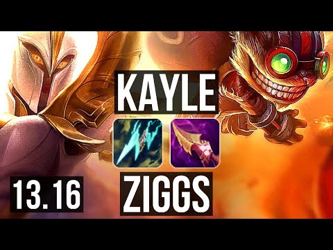 KAYLE & Alistar vs ZIGGS & Poppy (ADC) | 3.6M mastery, 3/0/4, 900+ games | EUW Master | 13.16
