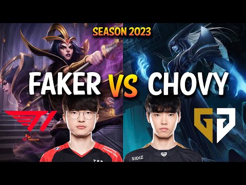 T1 Faker vs GEN Chovy - Faker LEBLANC vs Chovy LISSANDRA Mid - KR Ranked
