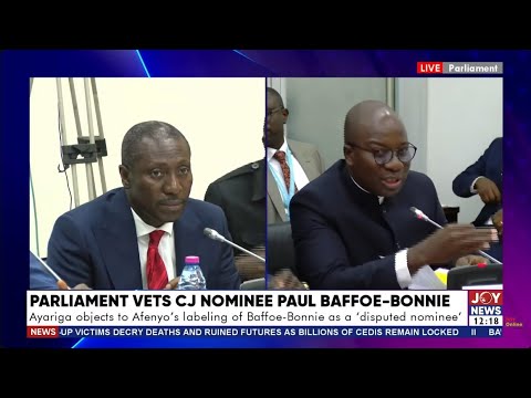 Capture d'écran du flux en direct de la chaîne de télévision gratuite en ligne JoyNews