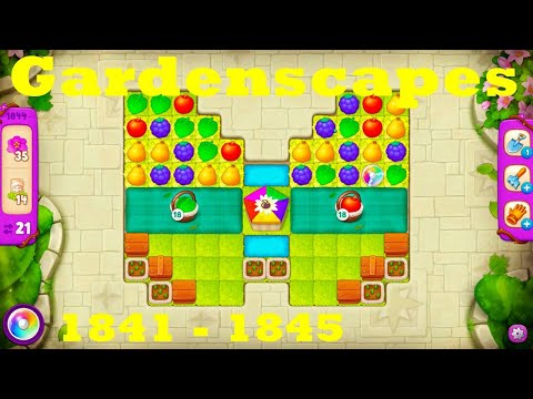 Gardenscapes Level 1841 - 1845 HD Walkthrough | 3 - match game | gameplay | android | ios | pc | app