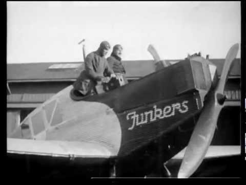 Junkers Filmdokumente - F13 und G24 auf dem Flugplatz Dresden-Kaditz