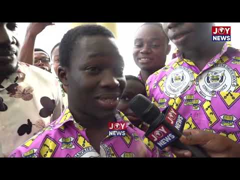 Komfo Anokye SHS contestant breaks down in tears after conquering fears of disappointing.