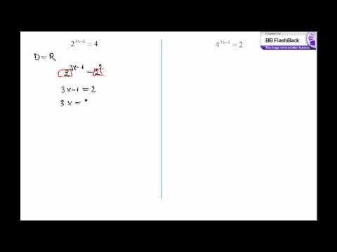 Exponential equation, from the website: http://math-pdr.com