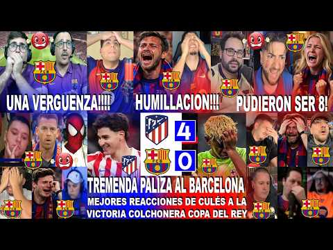 HUMILIATION! BEST REACTIONS FROM BARCELONA FANS TO ATLÉTICO DE MADRID 4-0 BARCELONA / BARCELONA E...