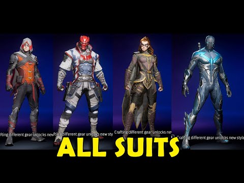 Gotham Knights All Suits (Outfits) Showcase - All Characters
