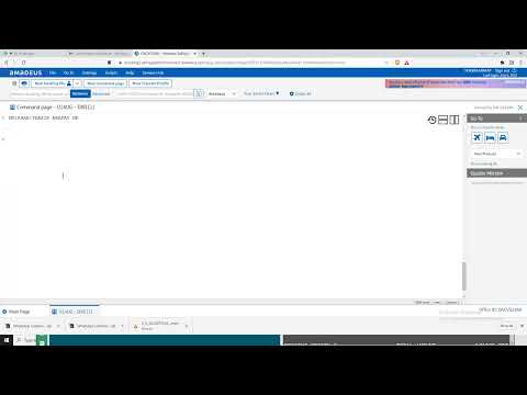 How to make a booking in Amadeus , Amadeus Booking Tutorial.