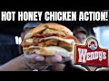 Eating Wendy S Hot Honey Chicken Sandwich
