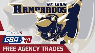 St. Louis Rampardos GBA Season 5 FREE AGENCY CHANGES | Global Battle Association S5