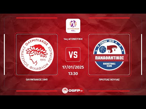 Ολυμπιακός ΣΦΠ - Παναθλητικός  | 14η Αγωνιστική, Α1 Μπάσκετ Γυναικών 2025/26