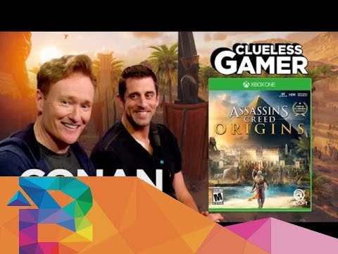 Clueless Gamer_ “Assassin’s Creed Origins” With Aaron Rodgers  - CONAN on TBS